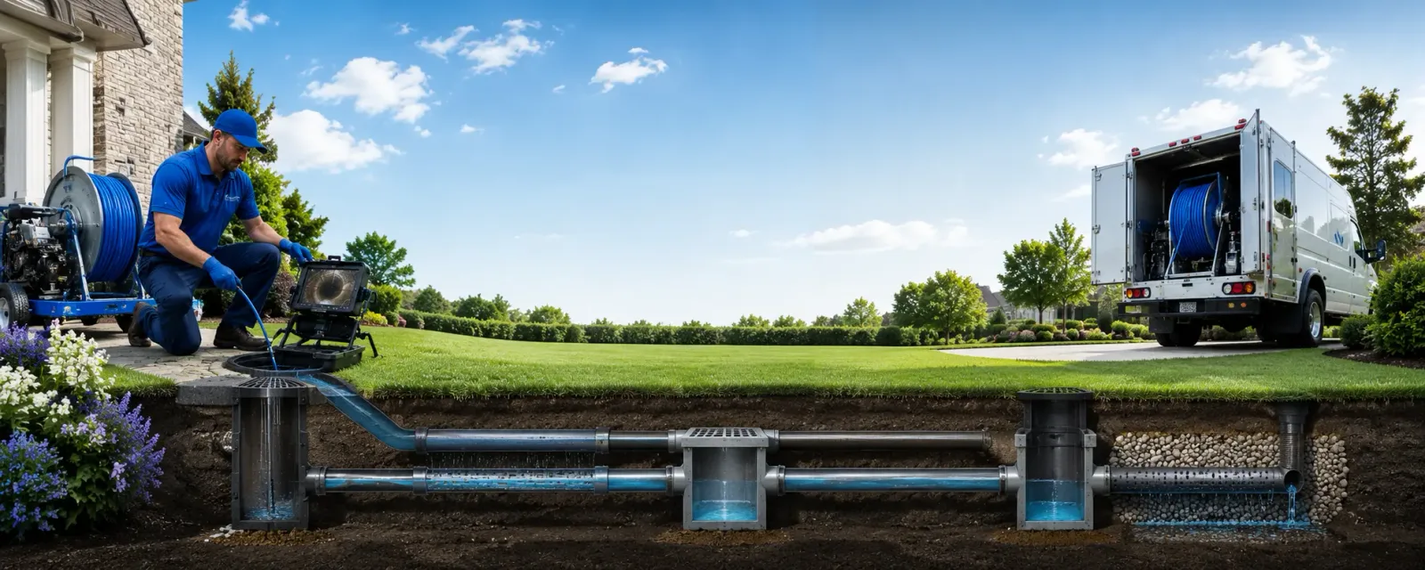 Outdoor drain cleaning information for Bristol, WI